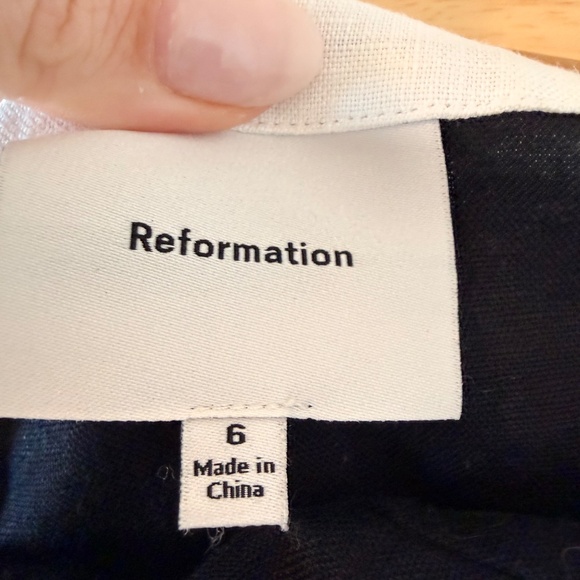 Reformation Roxy Linen Two Piece Set | Top + Mini Skirt - Picture 3 of 3